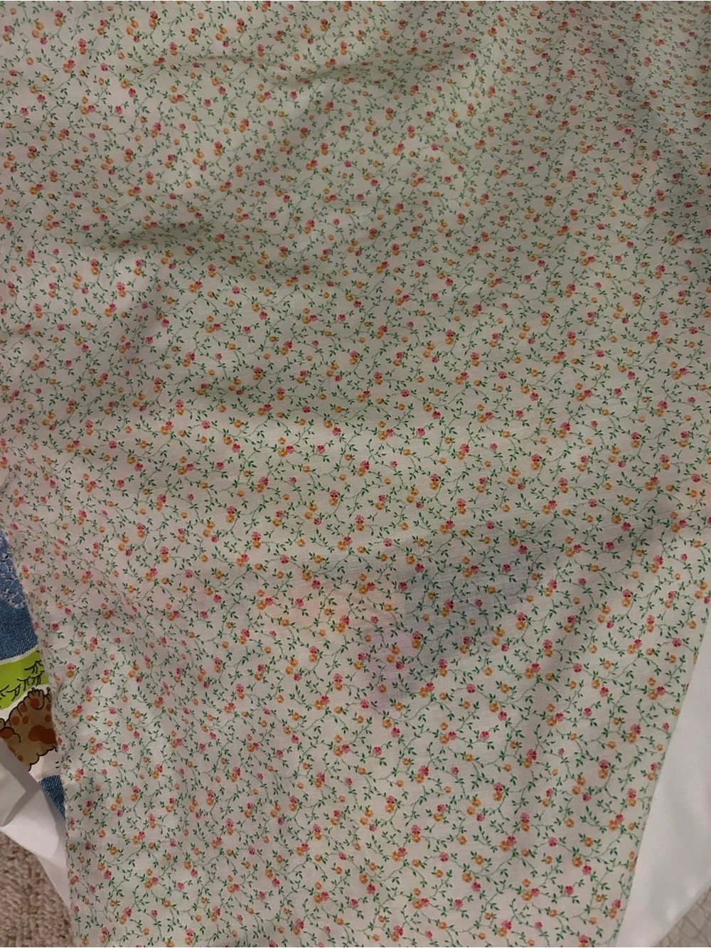 Vintage Patchwork Quilted Bedspread - Multicolor
